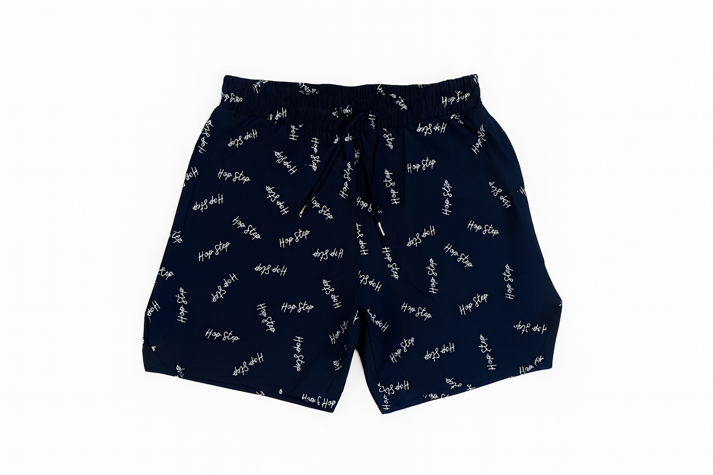 Black Scattered Athletic Shorts
