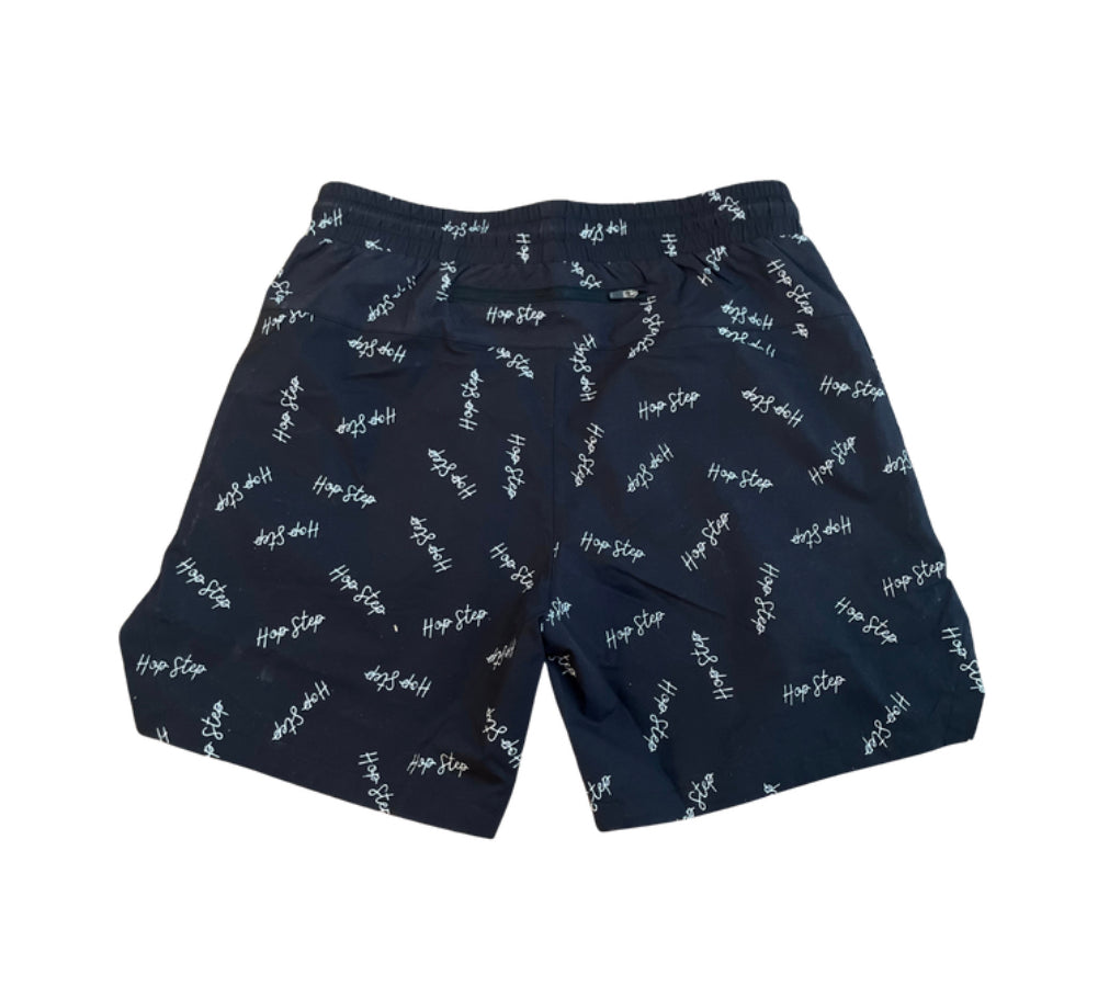 Black Scattered Hybrid Shorts